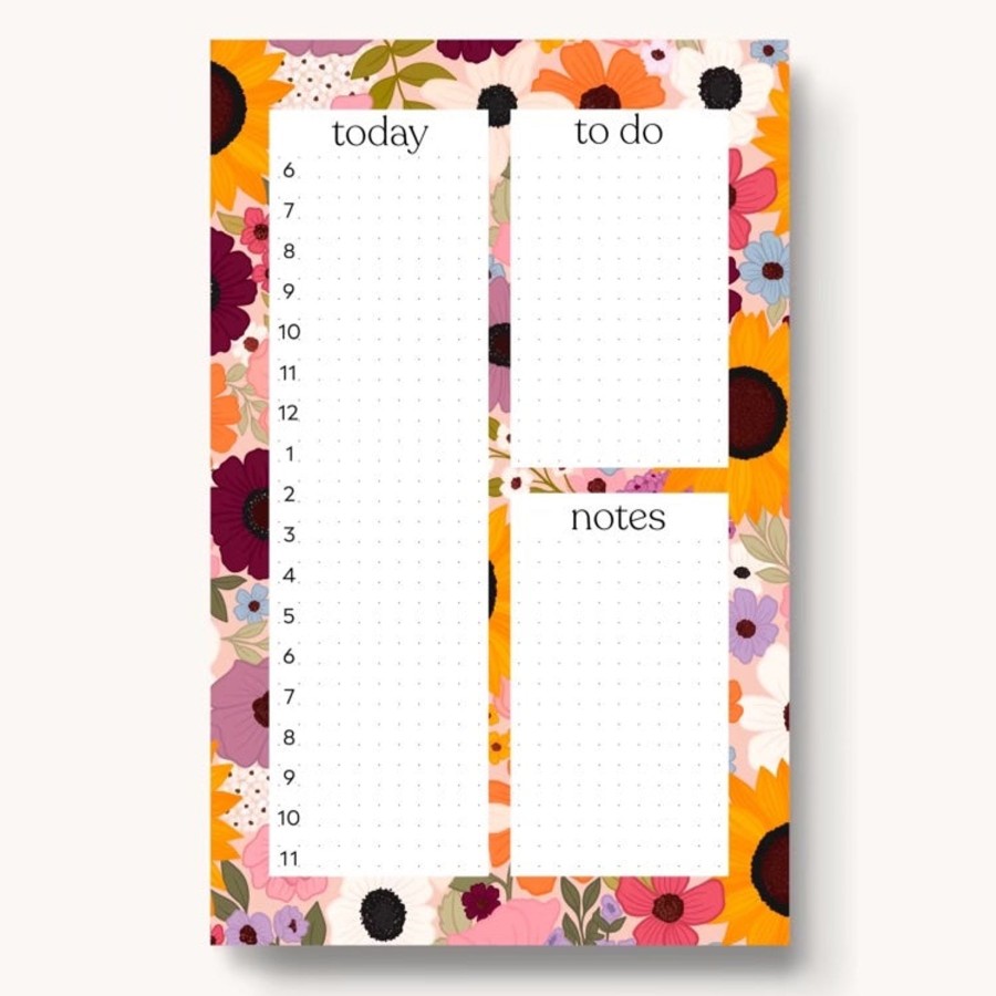 Stationery Elyse Breanne Cards & Paper | Hourly Daily Planner Notepad, 8.5X5.5"