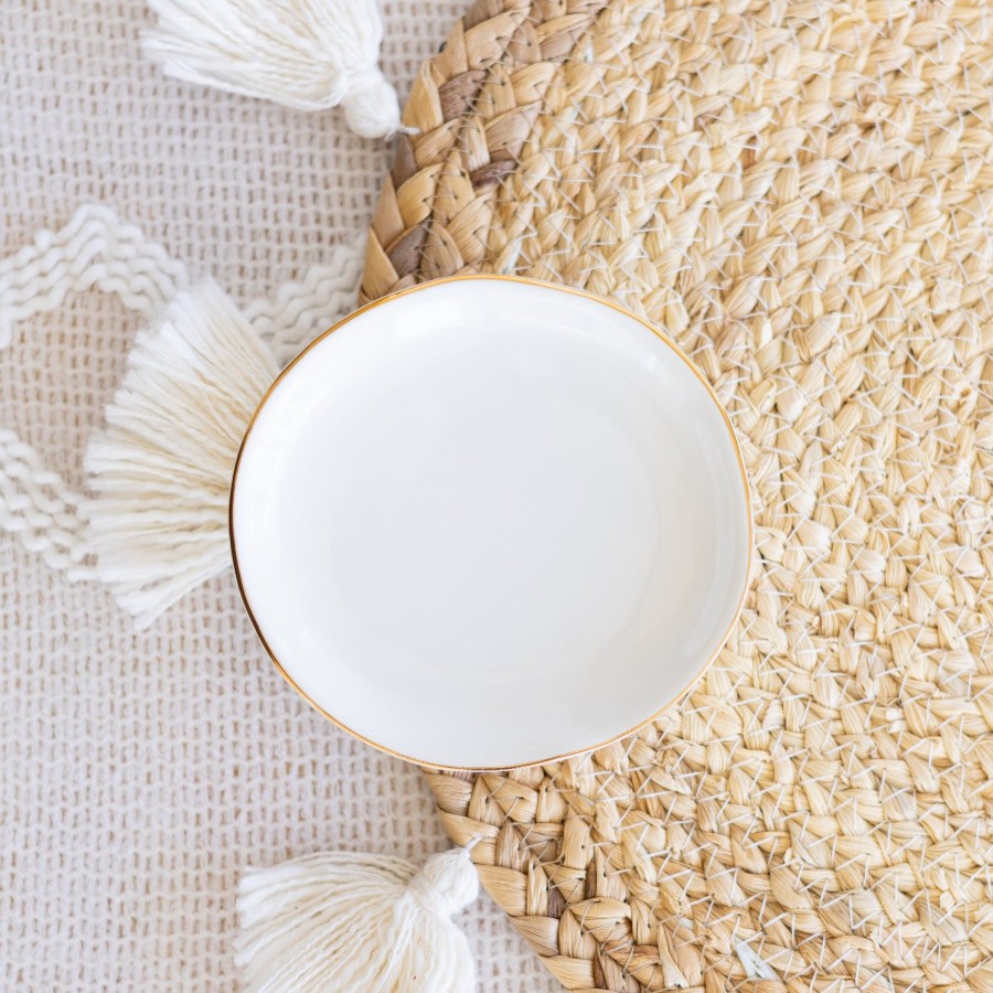 Home And Garden Elyse Breanne | White Ring Dish