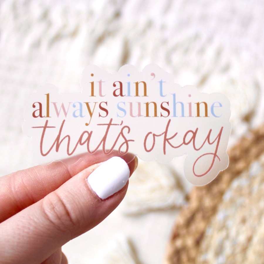 Stickers Elyse Breanne Quotes | Clear Waterproof Vinyl Sticker, 3X1.5"