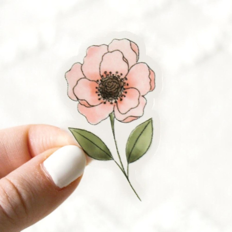 Stickers Elyse Breanne Florals | Clear Waterproof Vinyl Sticker, 2.25X1.5"