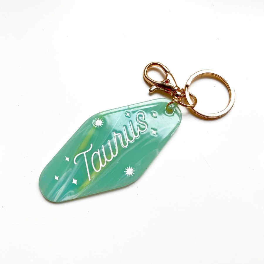 Accessories Elyse Breanne Keychains & Pins | Taurus Horoscope Motel Keychain