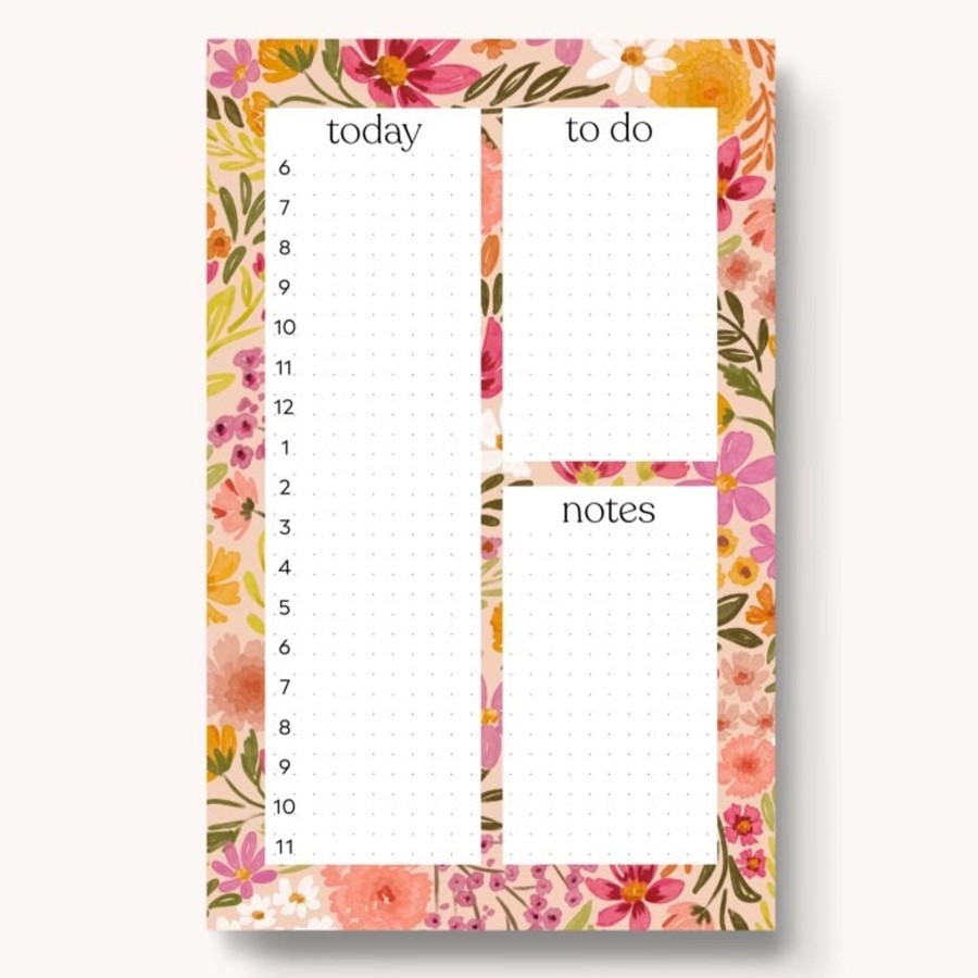 Stationery Elyse Breanne Cards & Paper | Hourly Daily Planner Notepad, 8.5X5.5"