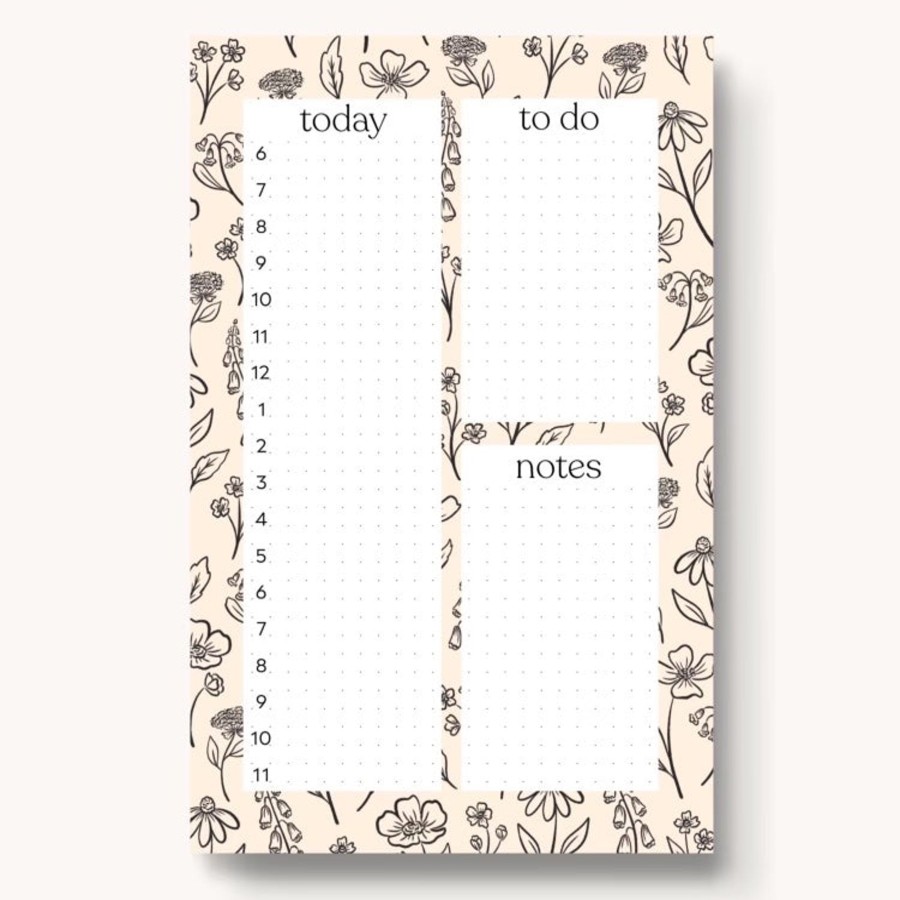 Stationery Elyse Breanne Cards & Paper | Hourly Daily Planner Notepad, 8.5X5.5"