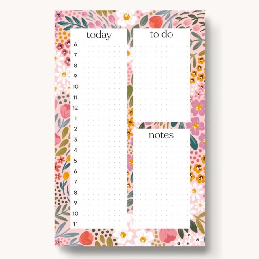 Stationery Elyse Breanne Cards & Paper | Hourly Daily Planner Notepad, 8.5X5.5"