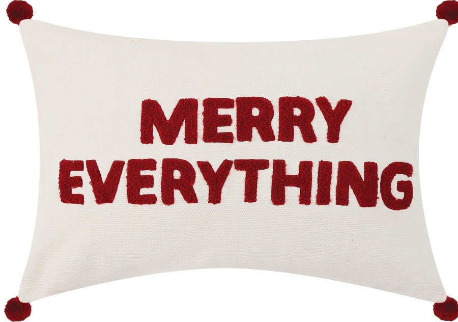 Home & Living Elyse Breanne Home Goods | Merry Everything Boucle Embroidered Pillow