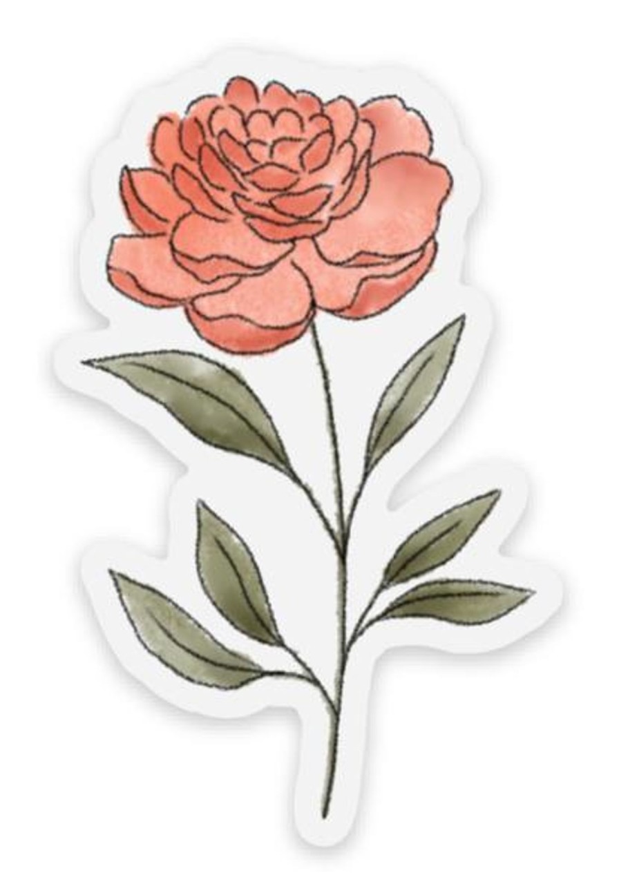 Stickers Elyse Breanne Florals | Clear Waterproof Vinyl Sticker, 2.5X1.5"