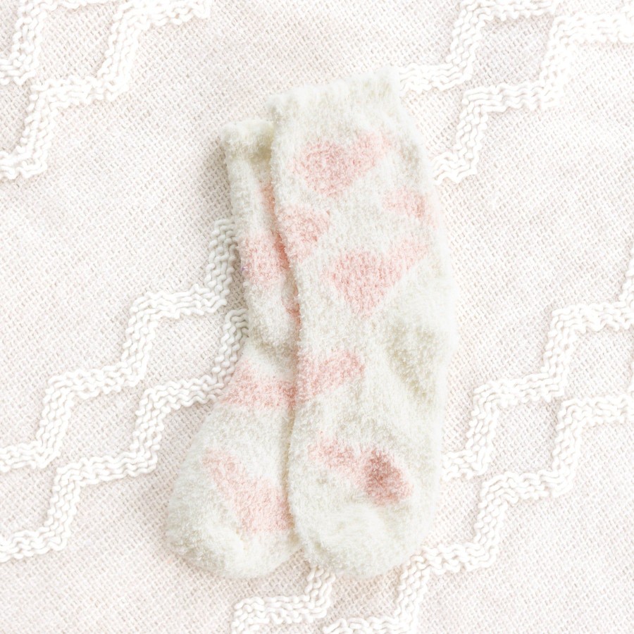 Apparel And Accessories Elyse Breanne | White Heart Socks