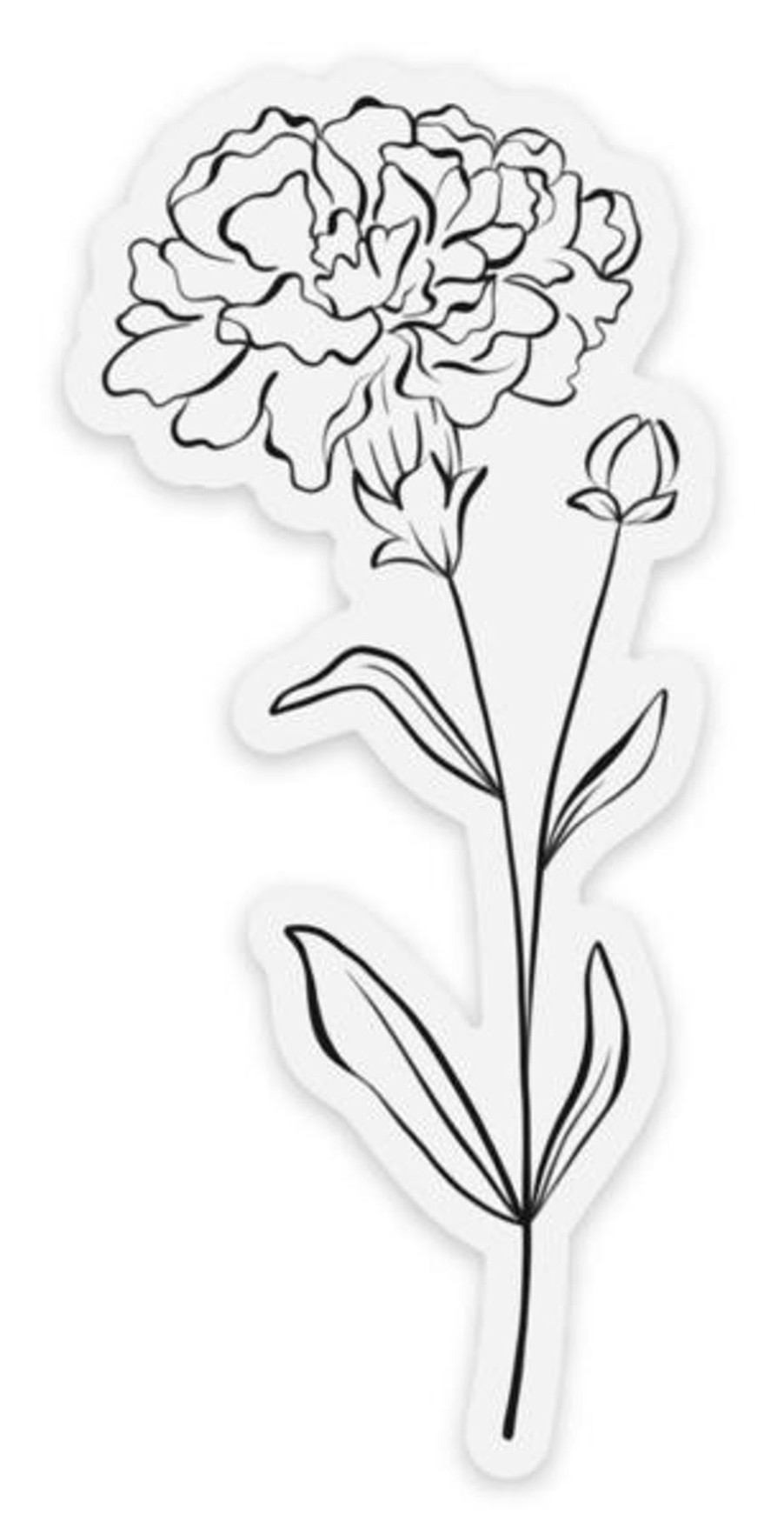 Stickers Elyse Breanne Florals | Clear Waterproof Vinyl Sticker, 1.6X3.5"