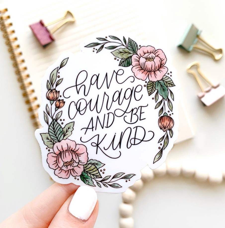 Stickers Elyse Breanne Florals | Waterproof Vinyl Sticker, 3X3"