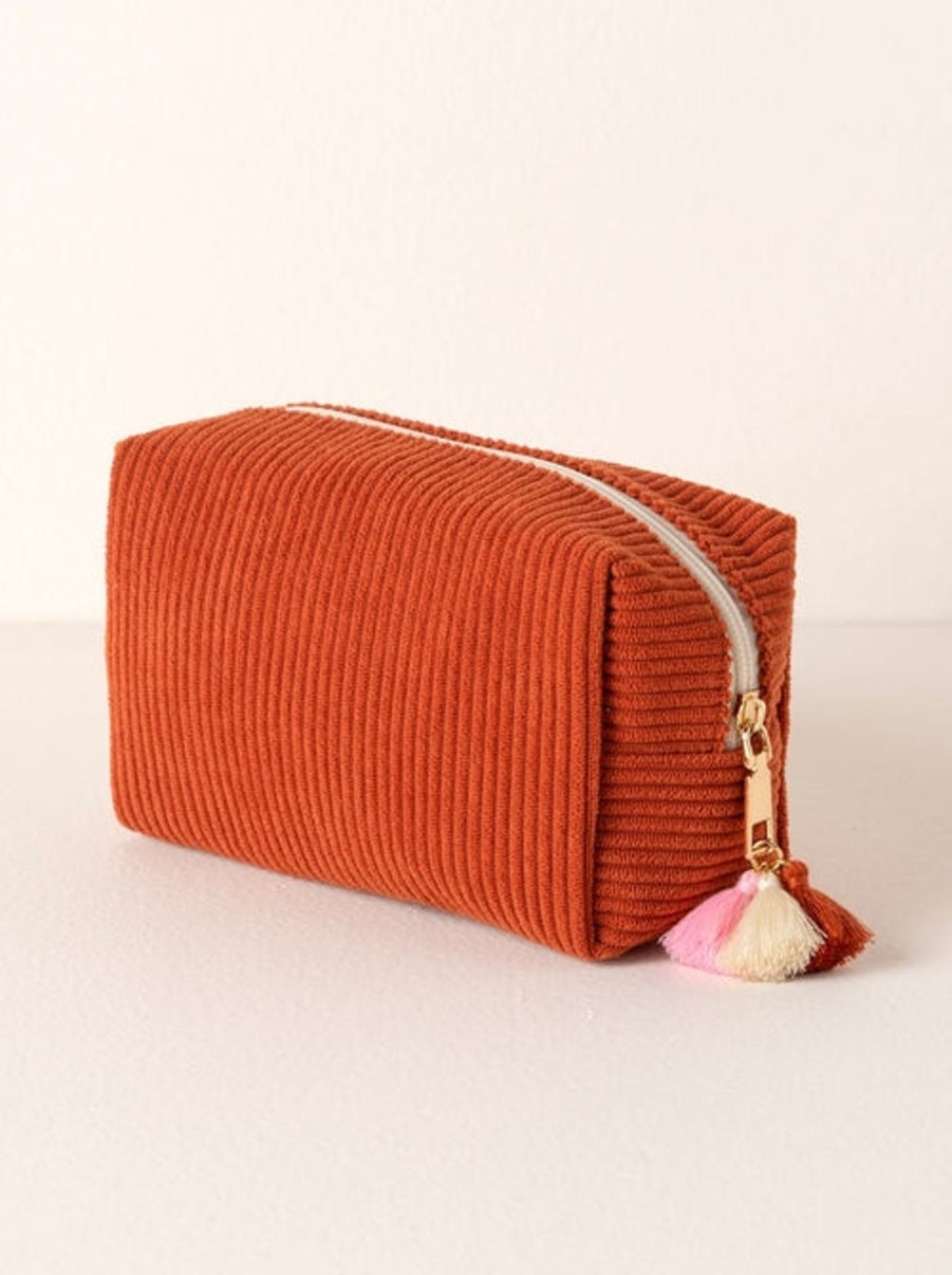 Apparel And Accessories Elyse Breanne | Rust Roux Boxy Zip Pouch