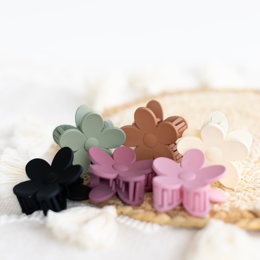 Apparel And Accessories Elyse Breanne | Small Terracotta Flower Claw Clip