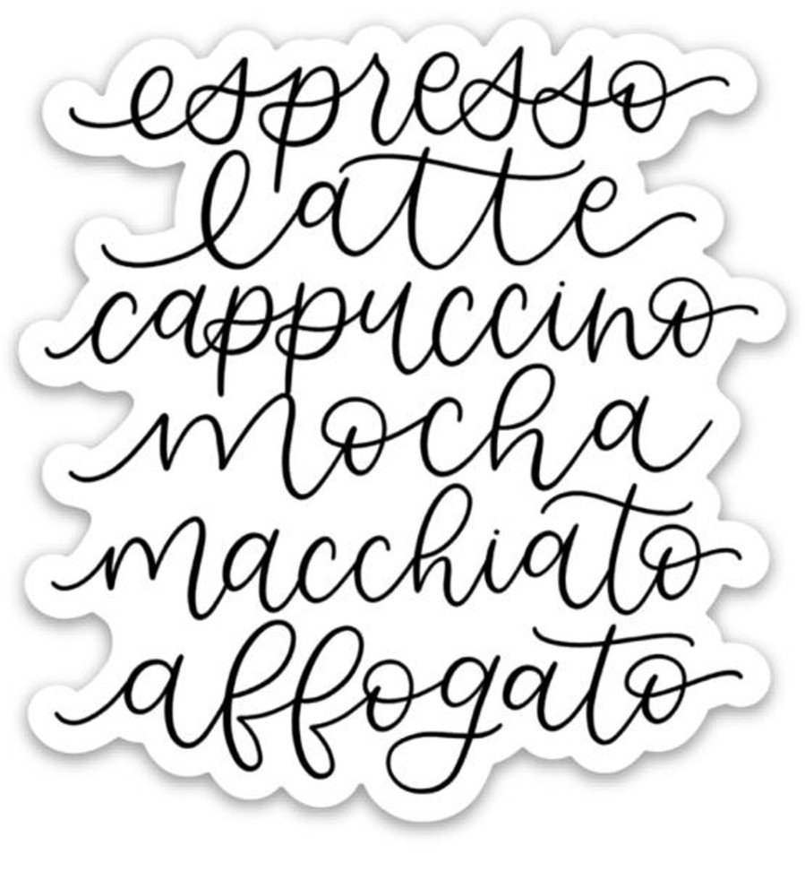 Stickers Elyse Breanne Coffee & Food | Waterproof Vinyl Sticker, 3X3"