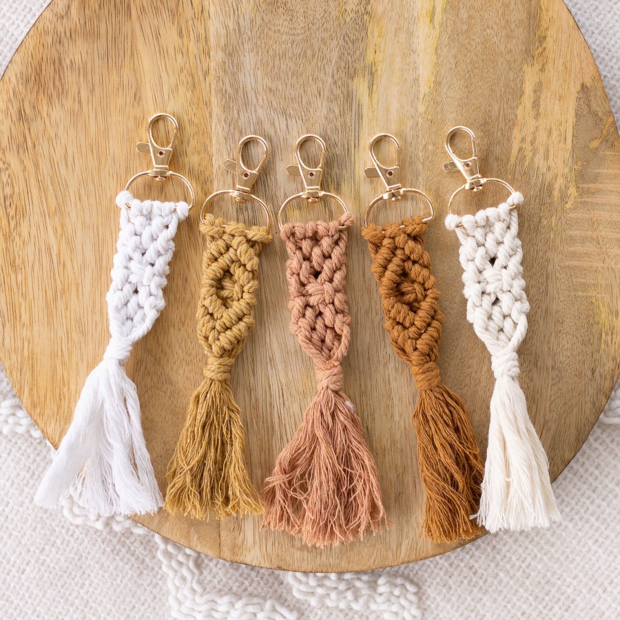 Apparel And Accessories Elyse Breanne | Toffee Macrame Keychain