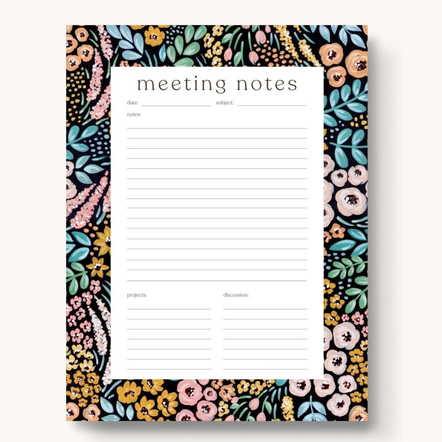 Stationery Elyse Breanne Cards & Paper | Meeting Notes Notepad, 11X8.5"