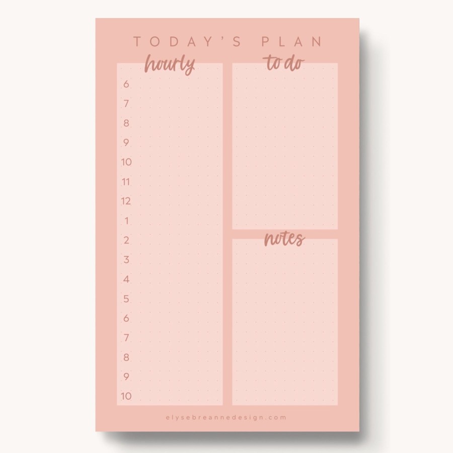 Stationery Elyse Breanne Planners | Daily Planner Notepad, 8.5X5.5"