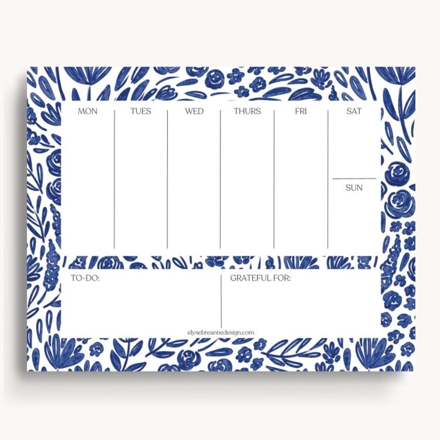 Stationery Elyse Breanne Planners | Weekly Planner Notepad, 8.5X11"