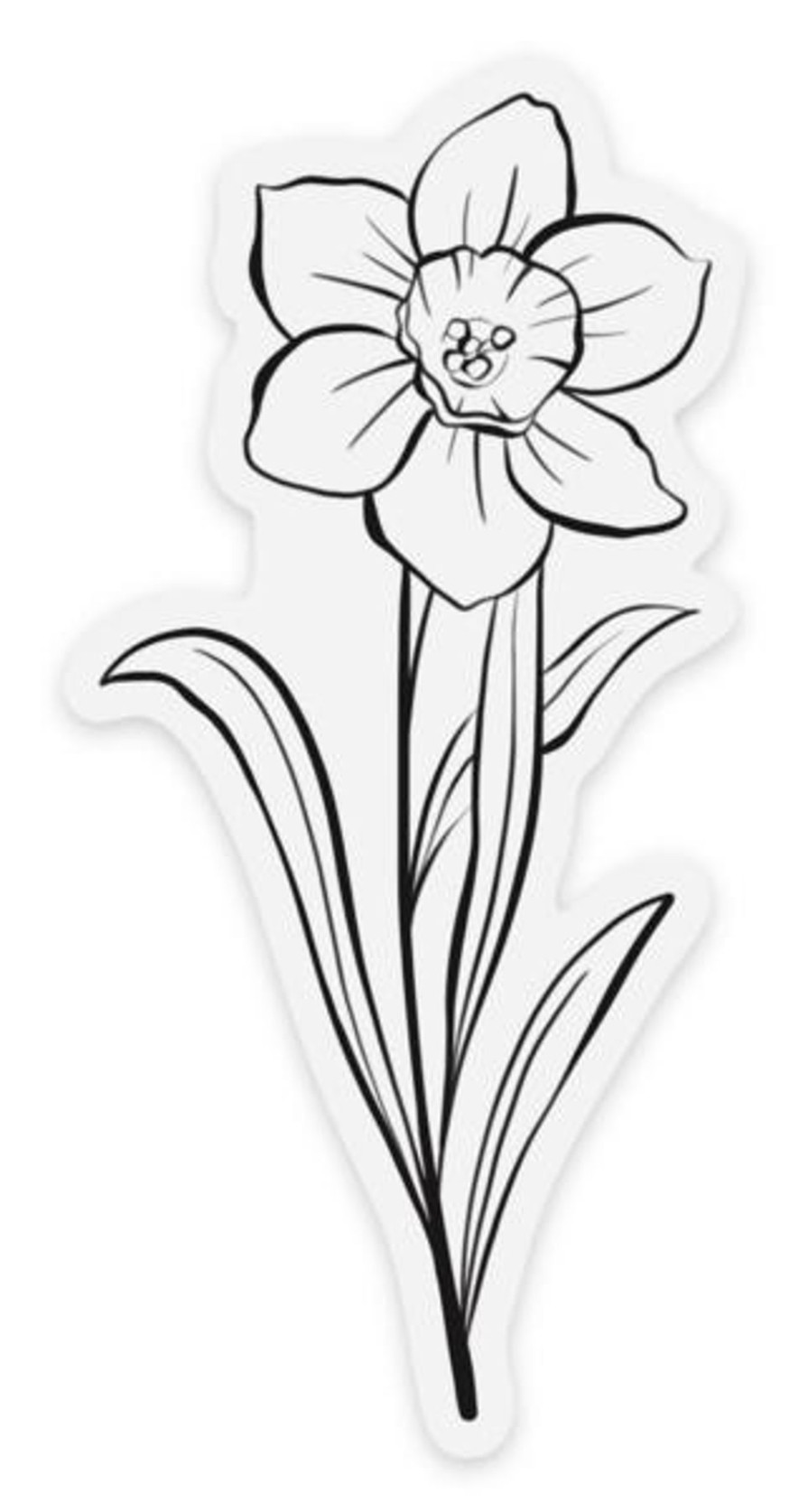 Stickers Elyse Breanne Florals | Clear Waterproof Vinyl Sticker, 1.7X3.5"