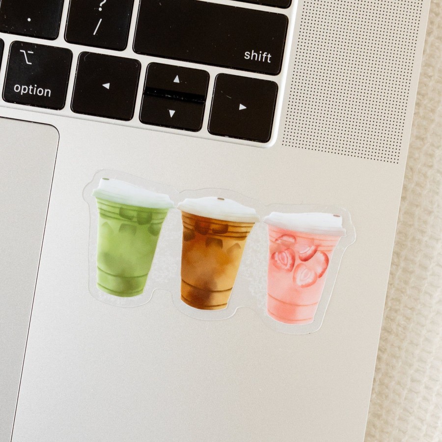 Stickers Elyse Breanne Coffee & Food | Waterproof Vinyl Sticker, 3X1.5 In.