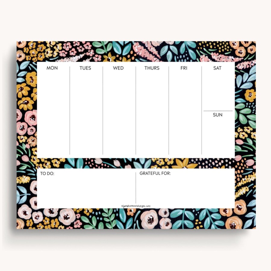 Stationery Elyse Breanne Cards & Paper | Weekly Planner Notepad, 8.5X11"