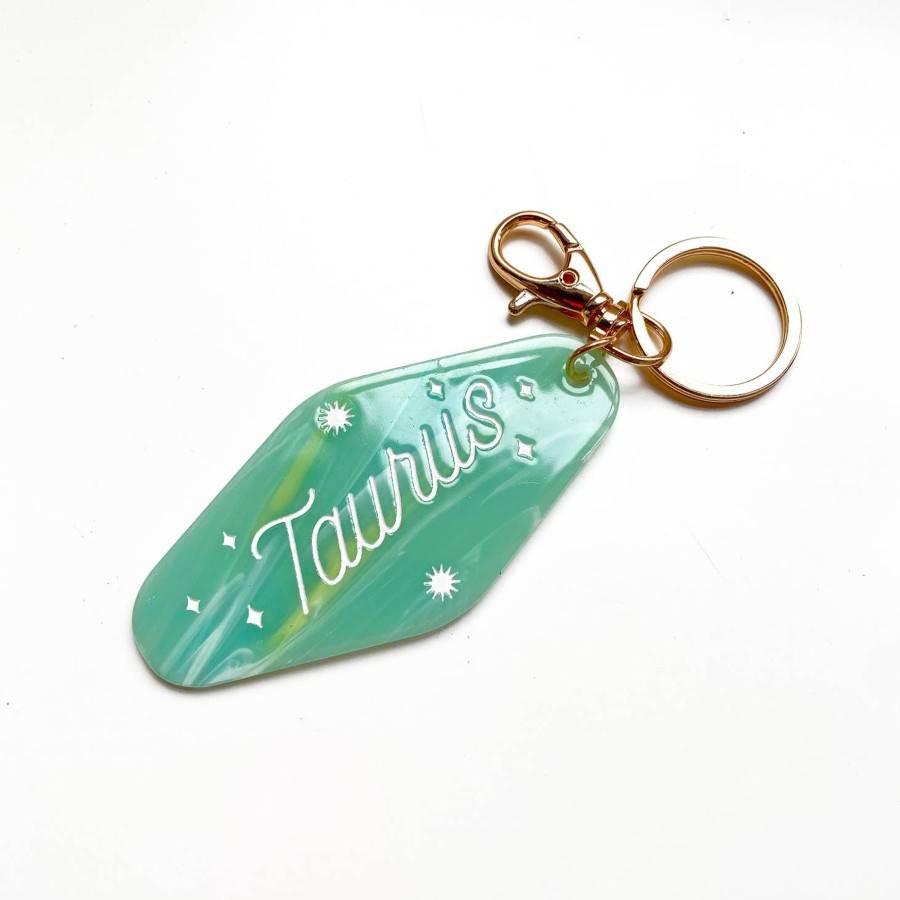 Apparel And Accessories Elyse Breanne | Taurus Horoscope Motel Keychain