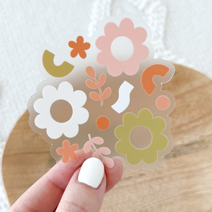 Stickers Elyse Breanne Florals | Waterproof Vinyl Sticker, 3X3"