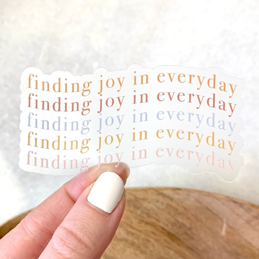 Stickers Elyse Breanne Quotes | Clear Waterproof Vinyl Sticker, 3X1.5"