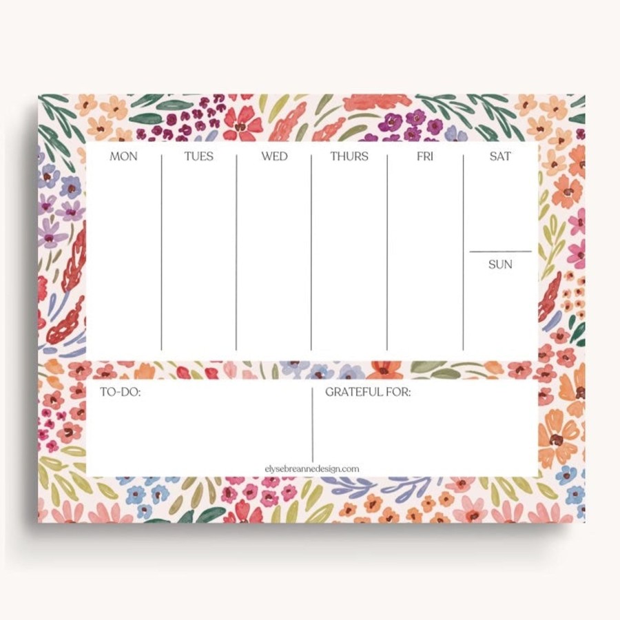 Stationery Elyse Breanne Cards & Paper | Weekly Planner Notepad, 8.5X11"