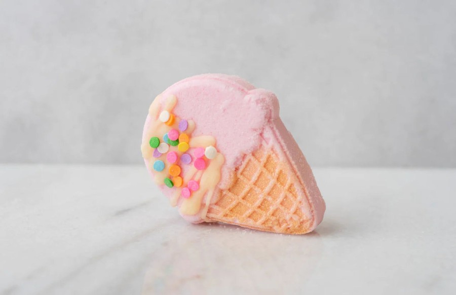 Bath And Beauty Elyse Breanne | Pink Ice Cream Cone Bath Bomb