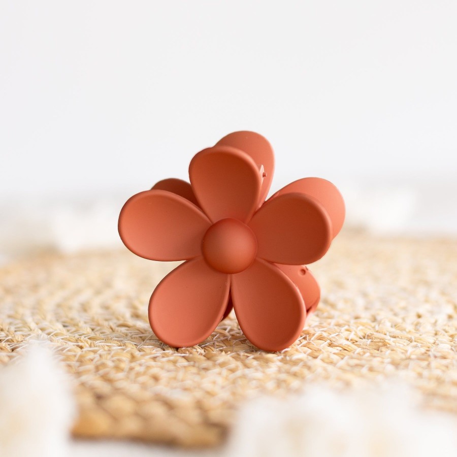 Apparel And Accessories Elyse Breanne | Clay Big Flower Claw Clip