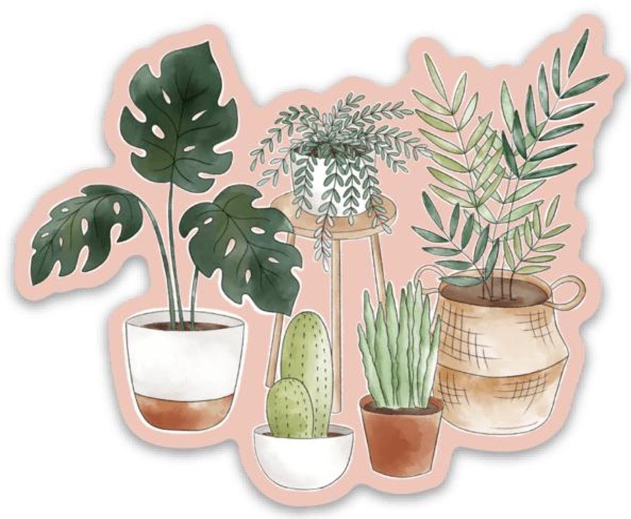 Stickers Elyse Breanne Plants | Waterproof Vinyl Sticker, 3.75X3.25"