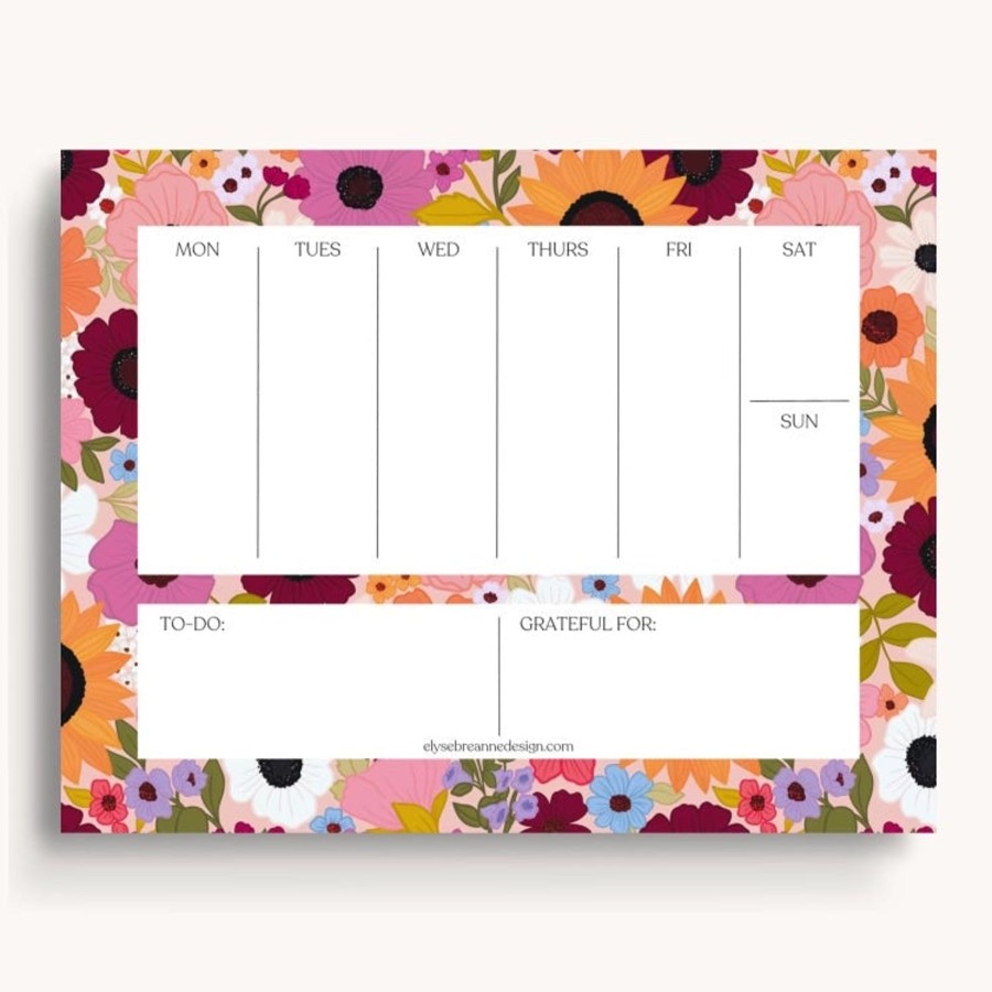 Stationery Elyse Breanne Planners | Weekly Planner Notepad, 8.5X11"