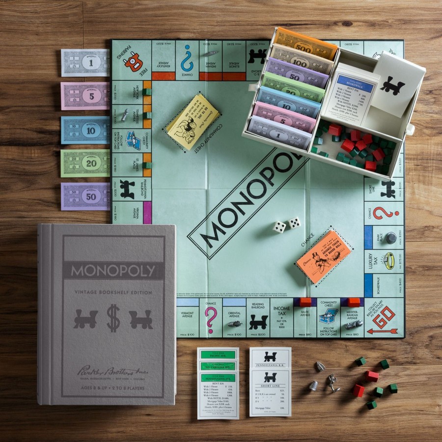 Home And Garden Elyse Breanne | Vintage Bookshelf Game-Monopoly