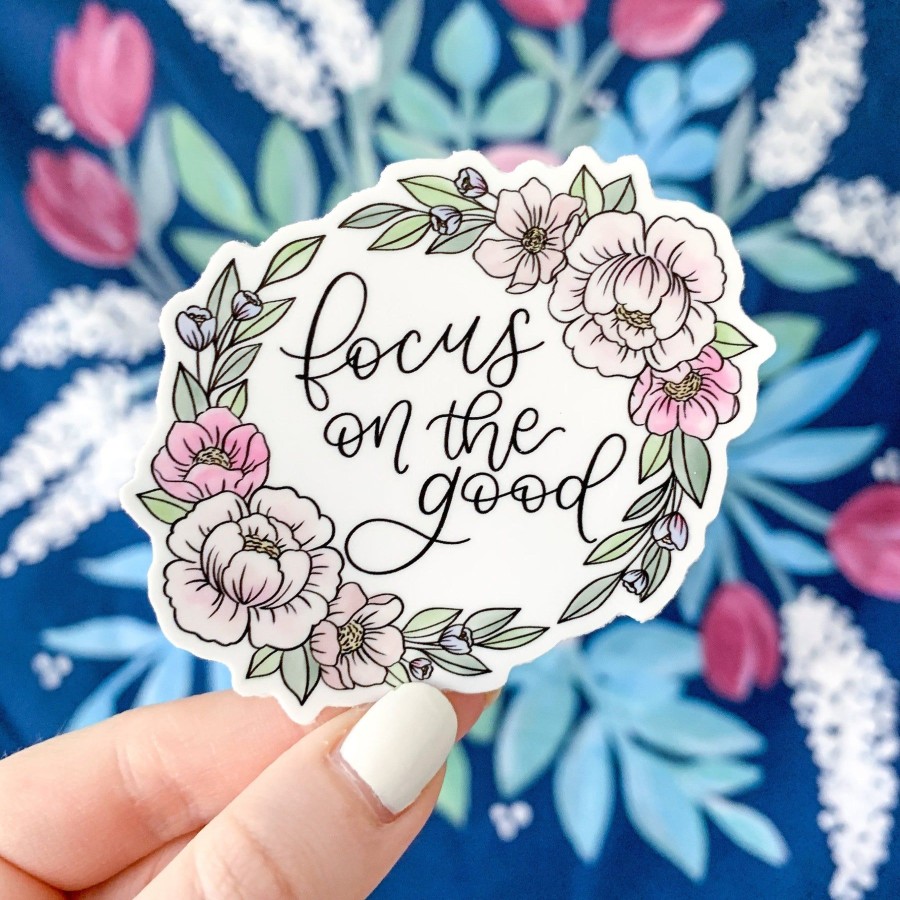 Stickers Elyse Breanne Florals | Waterproof Vinyl Sticker, 3X2.75"