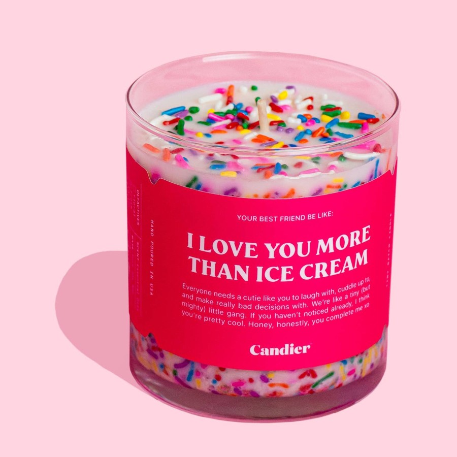 Home And Garden Elyse Breanne | Love You More Than Ice Cream Candle