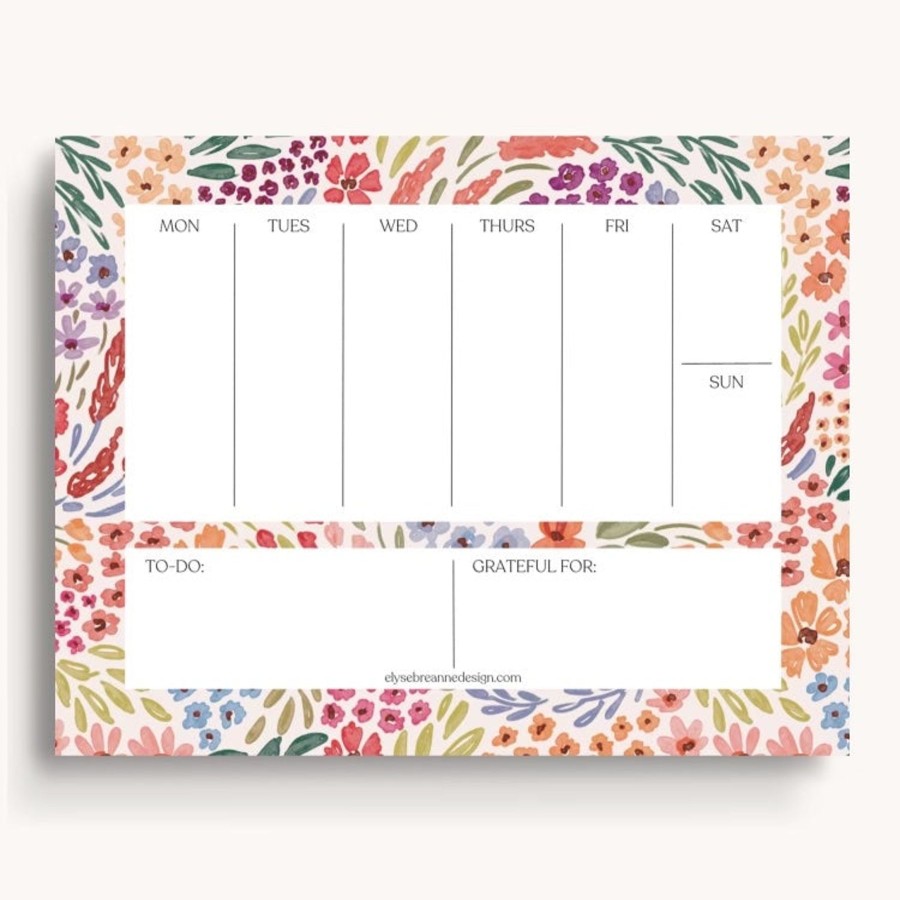 Stationery Elyse Breanne Planners | Weekly Planner Notepad, 8.5X11"