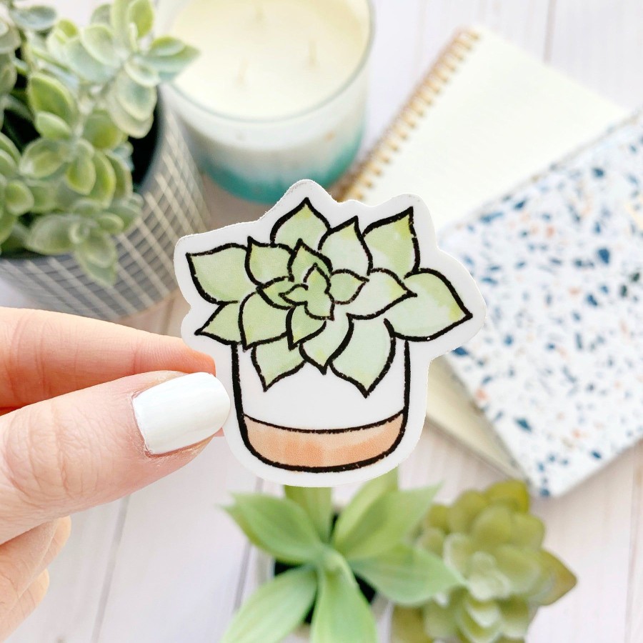 Stickers Elyse Breanne Plants | Waterproof Vinyl Sticker, 2X2"