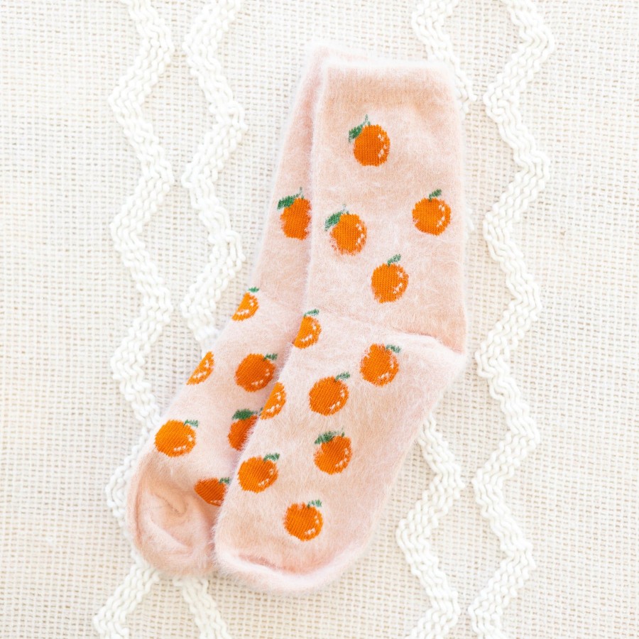 Apparel And Accessories Elyse Breanne | Pink Orange Socks