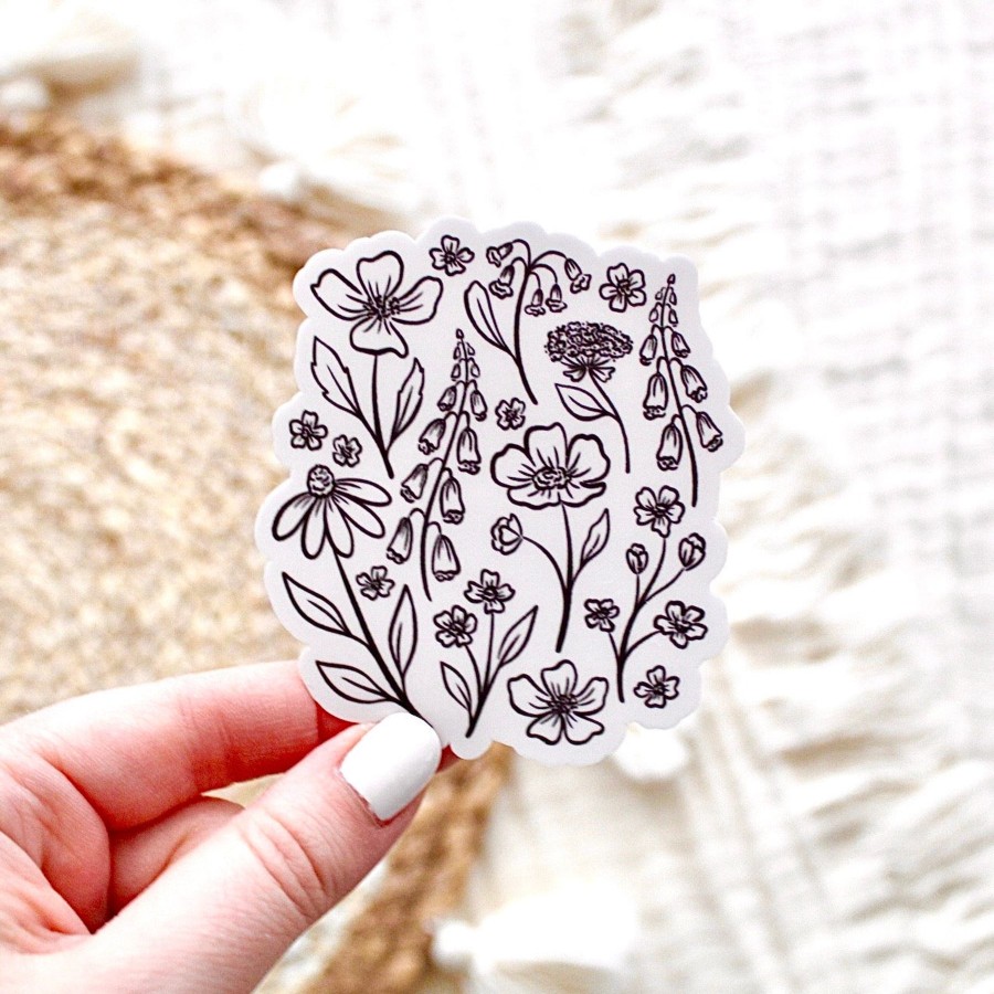 Stickers Elyse Breanne Florals | Waterproof Vinyl Sticker, 3X2.75"