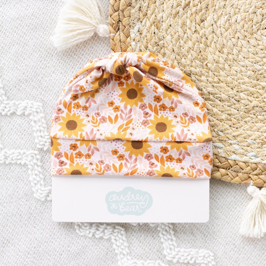 Baby Elyse Breanne | Sunflower Field Top Knot Beanie