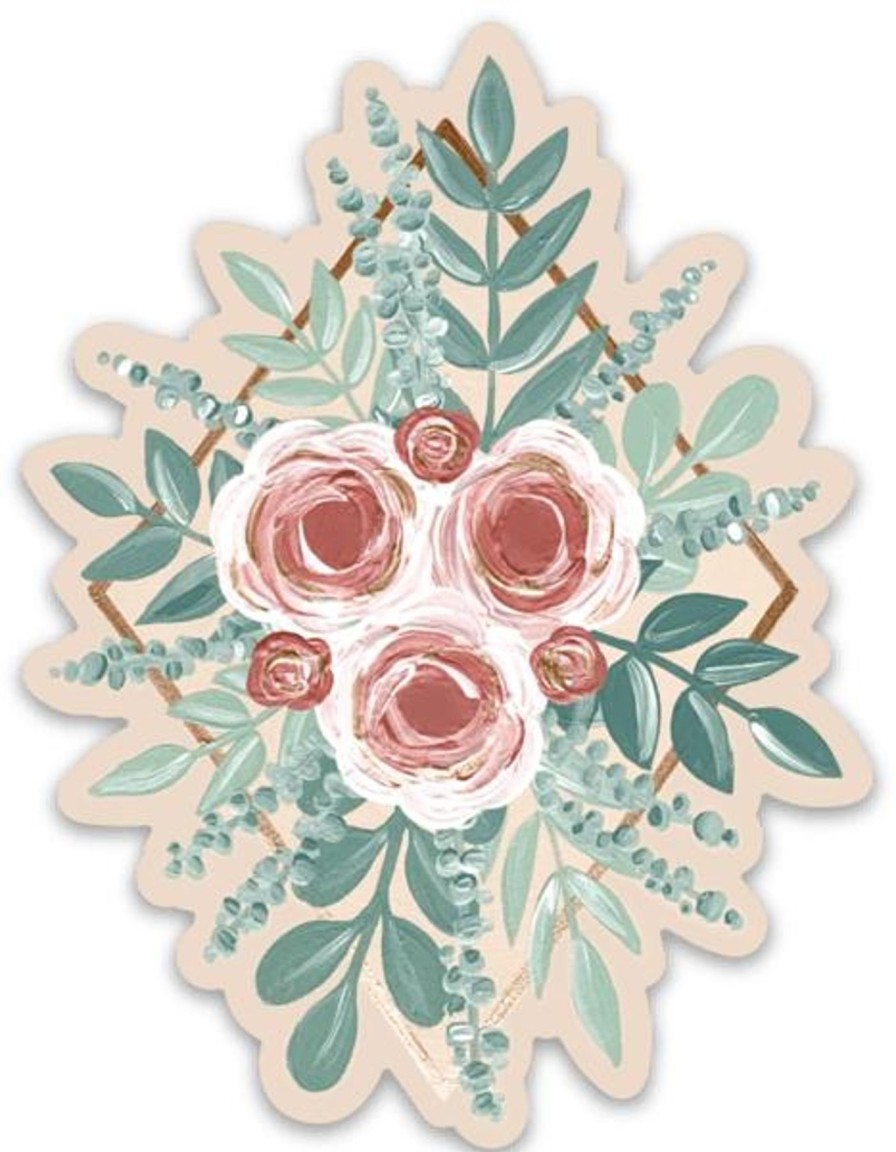 Stickers Elyse Breanne Florals | Waterproof Vinyl Sticker, 3.5X2.75"