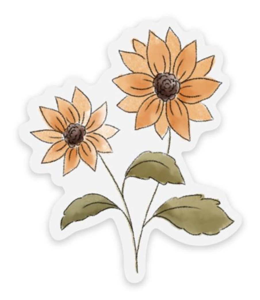 Stickers Elyse Breanne Florals | Clear Waterproof Vinyl Sticker, 2.25X2"