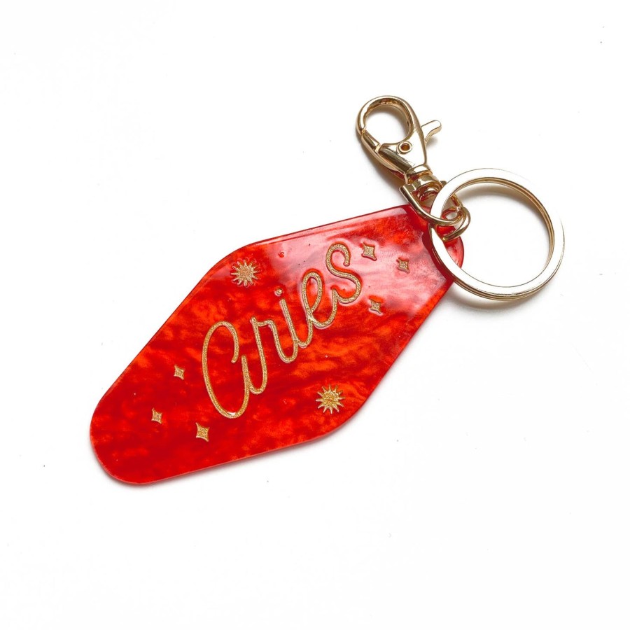 Accessories Elyse Breanne Keychains & Pins | Aries Horoscope Motel Keychain