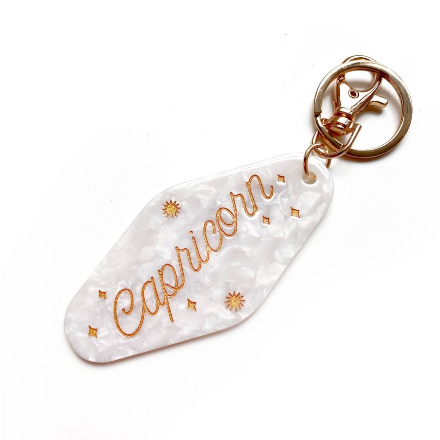 Apparel And Accessories Elyse Breanne | Capricorn Horoscope Motel Keychain