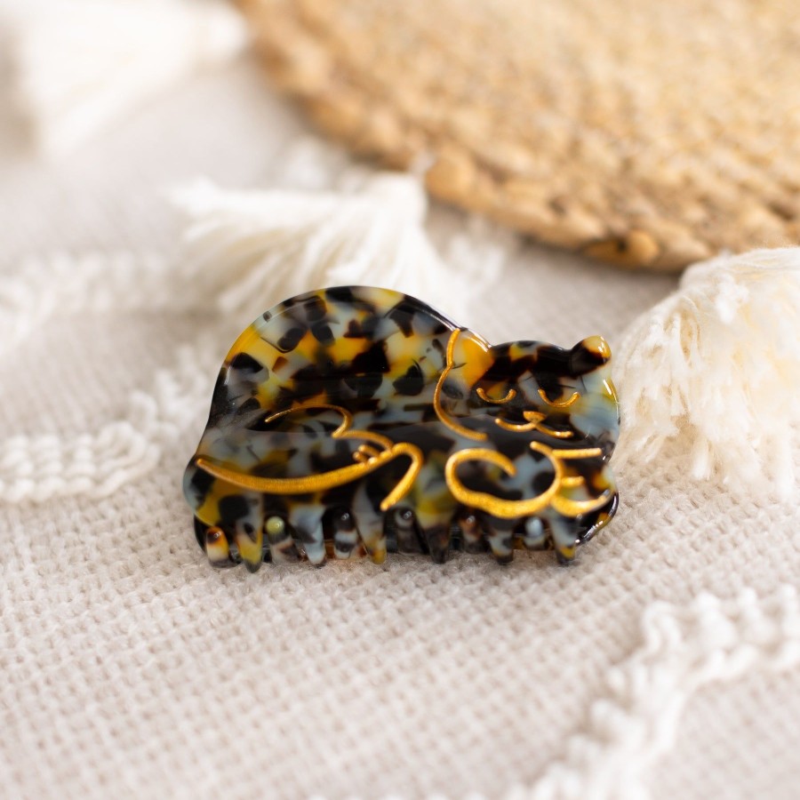 Apparel And Accessories Elyse Breanne | Tortoise Shell Cat Claw Clip