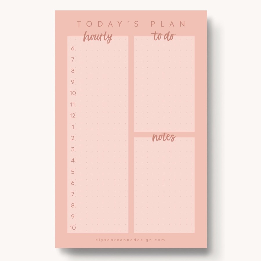 Stationery Elyse Breanne Cards & Paper | Daily Planner Notepad, 8.5X5.5"