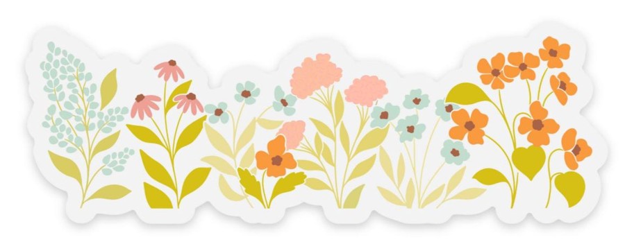 Stickers Elyse Breanne Florals | Clear Waterproof Vinyl Sticker, 3.75X2"