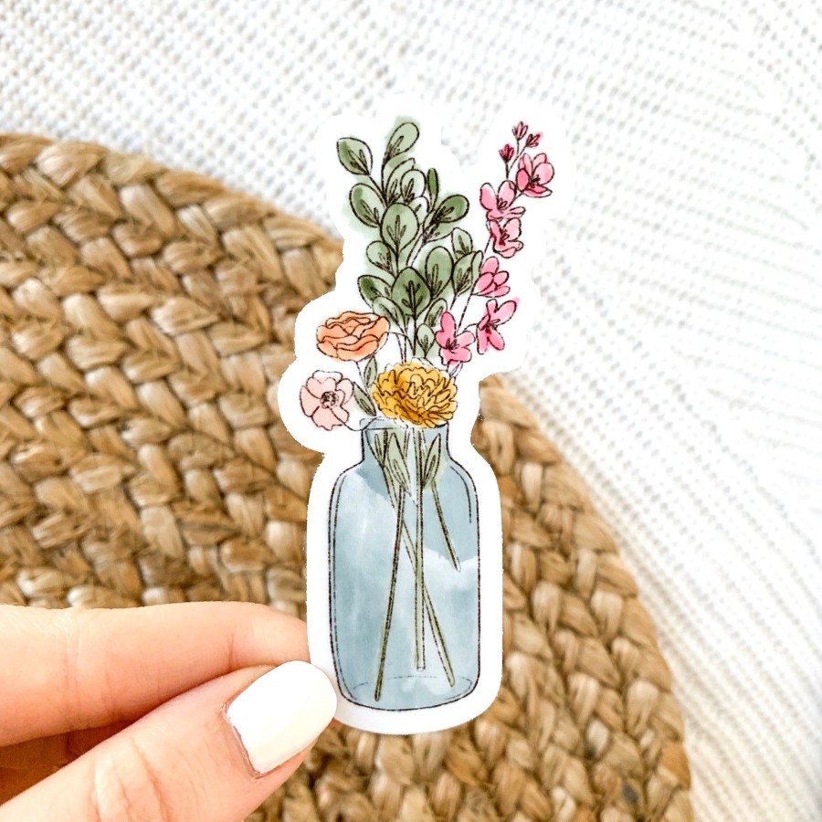 Stickers Elyse Breanne Florals | Waterproof Vinyl Sticker, 3.5X1.75"