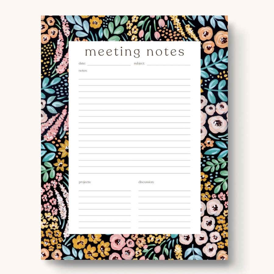 Stationery Elyse Breanne Cards & Paper | Meeting Notes Notepad, 11X8.5"