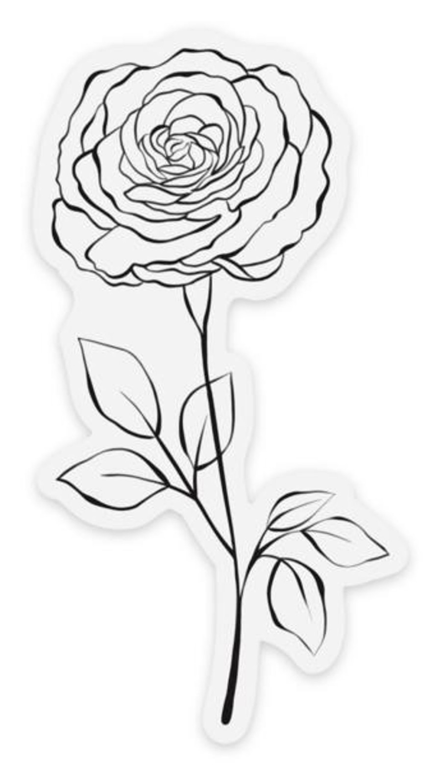 Stickers Elyse Breanne Florals | Clear Waterproof Vinyl Sticker, 1.9X3.5"