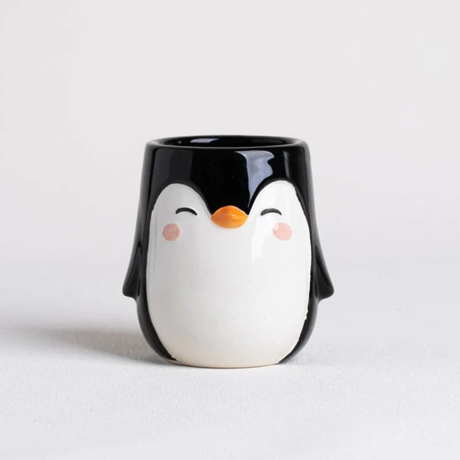 Home And Garden Elyse Breanne | Apa La Papa Ceramic Animal Planter-Penguin